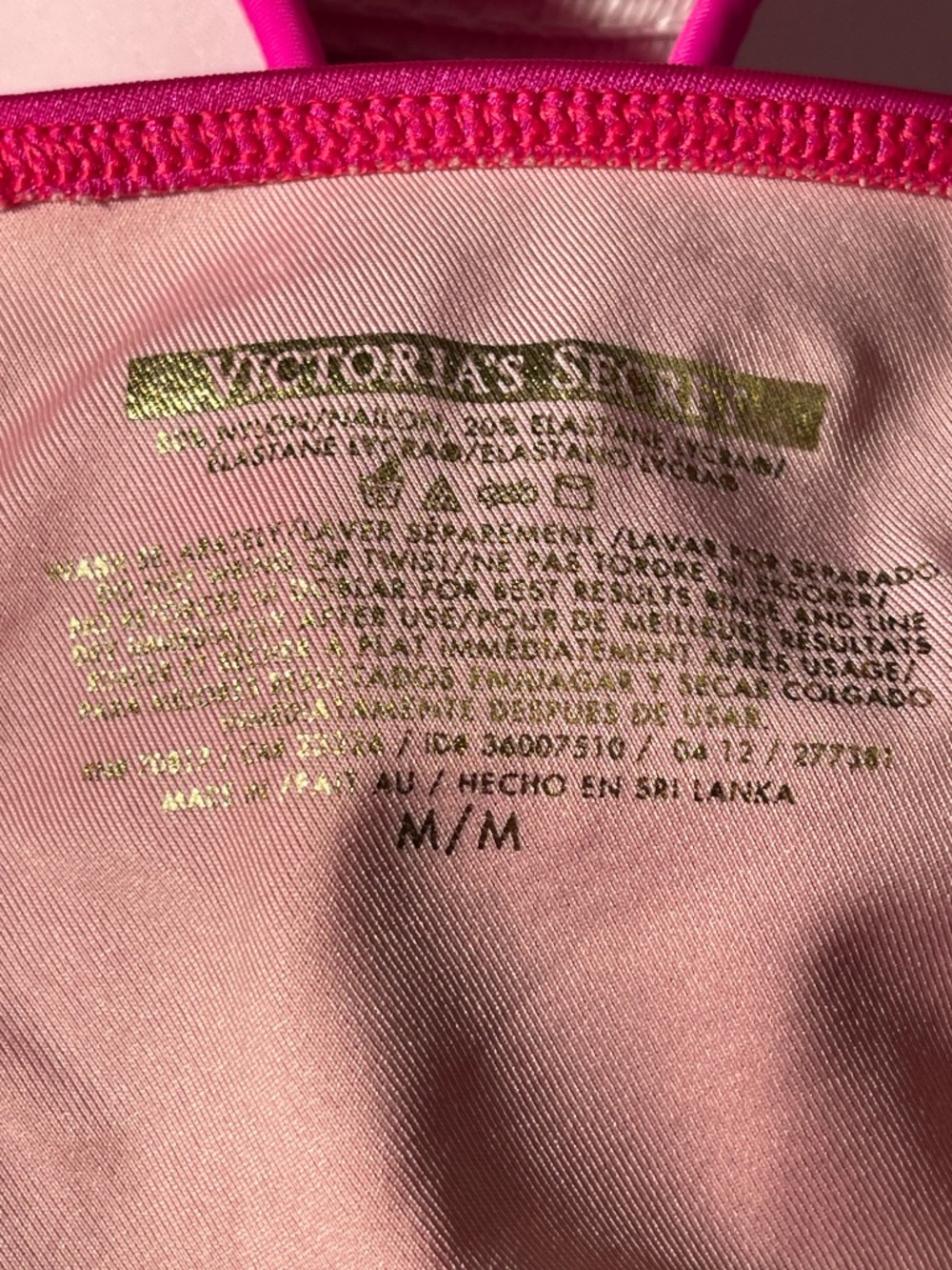 Sold on posh Canada 🇨🇦 Victoria secret bikini push-up 34D/M hoop bottoms se - Picture 9 of 9